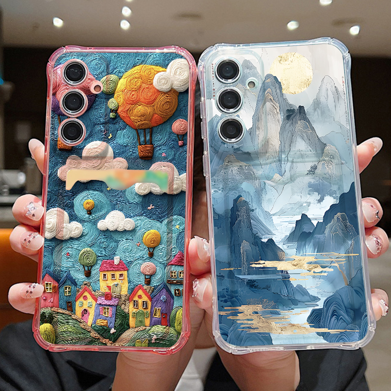 Mountain Landscape Pattern Pho - Phone Cases With Card Holder 리뷰 및 가격