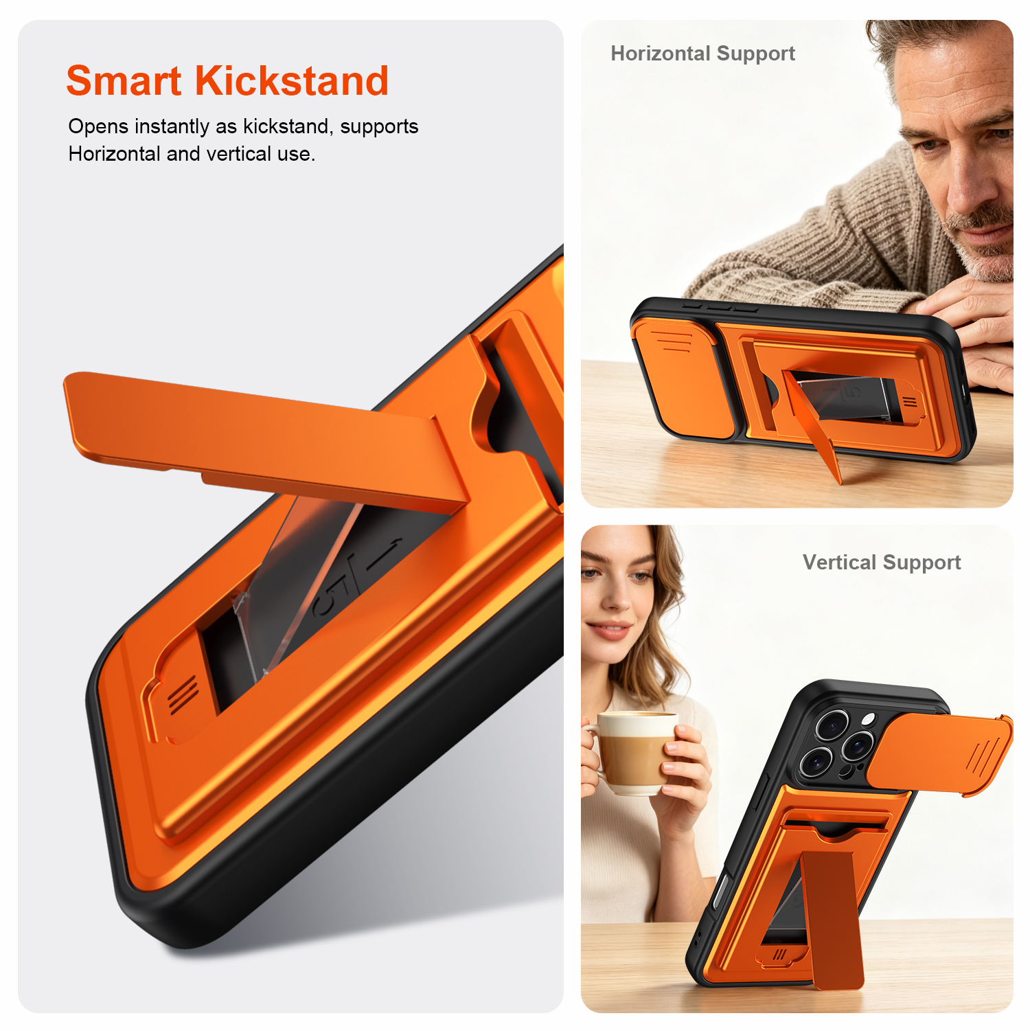 Heavy armored phone case with  - Phone Cases With Card Holder 리뷰 및 가격