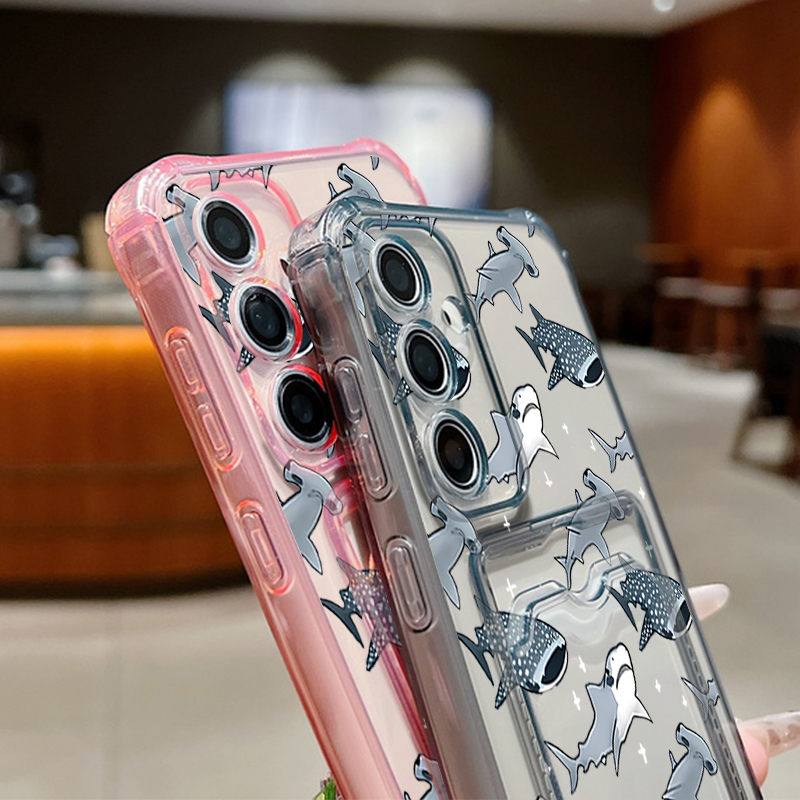 Sharks Case For Samsung Galaxy - Phone Cases With Card Holder 리뷰 및 가격