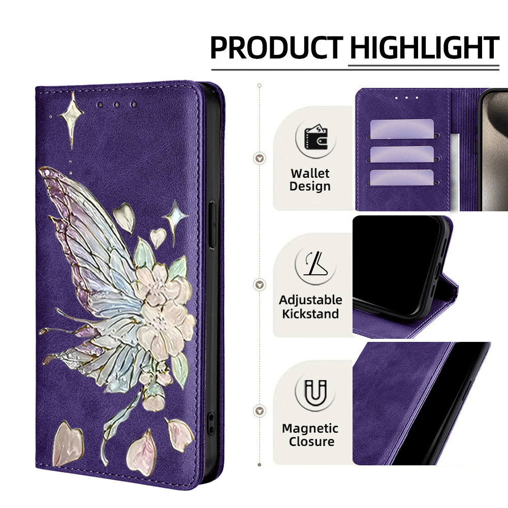 Painted Magnetic Flip Leather  - Phone Cases For Samsung S22 리뷰 및 가격